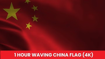 China Waving Flag  1Hour Nonstop in 4K