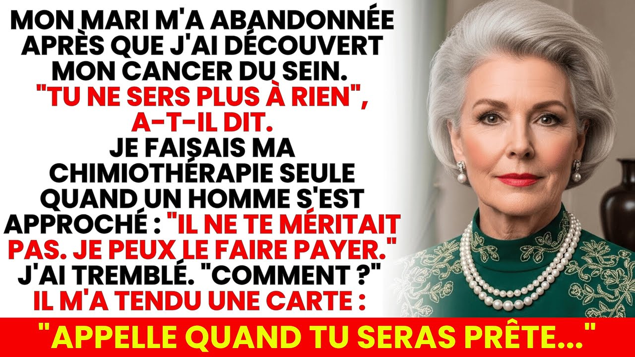 Mon Mari M’a Abandonnée Le Jour Où J’ai Découvert Mon Cancer Du Sein…Un Inconnu A Dit : Il Va Payer…