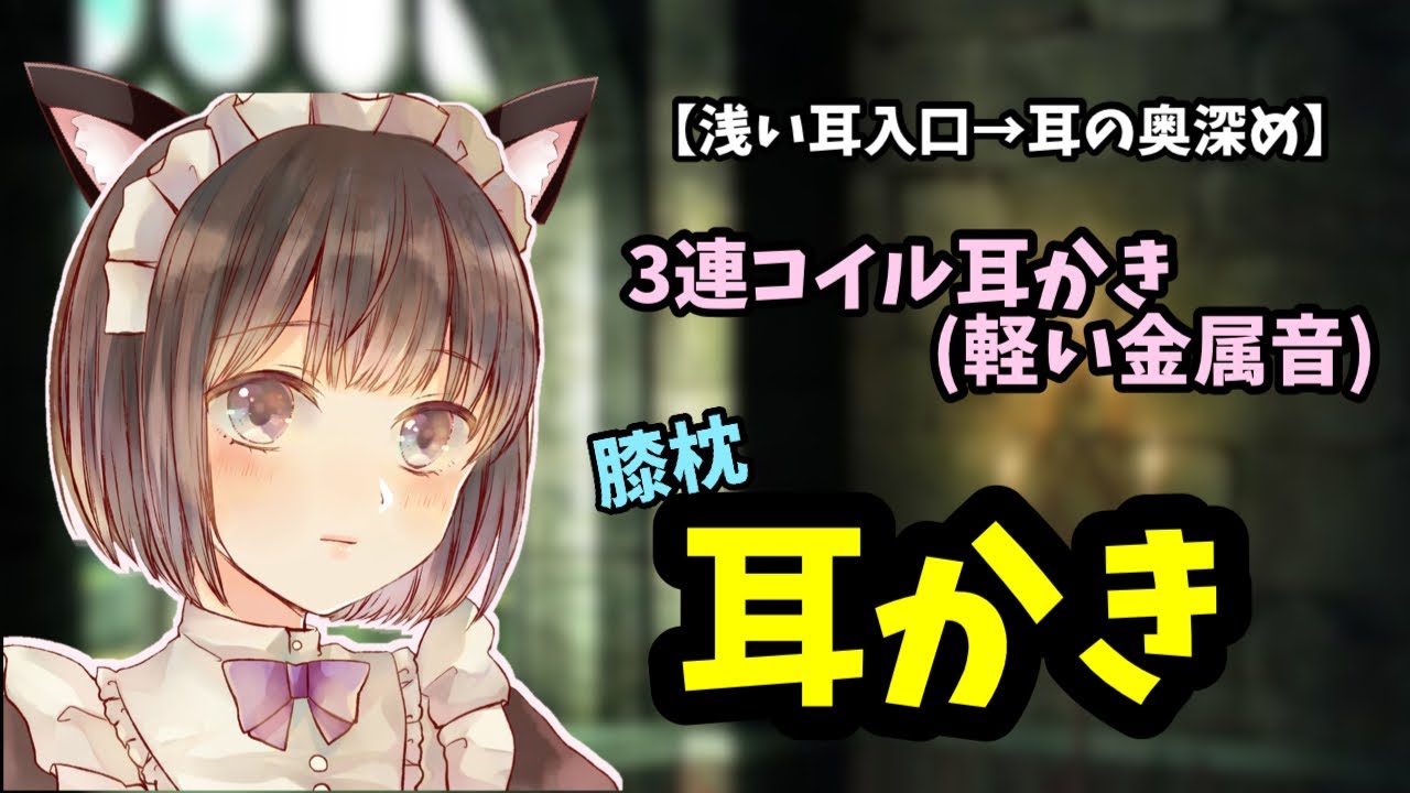 [#ASMR / #耳かき]　だだあま無表情わんこメイドの耳かき♡