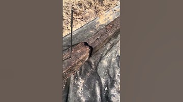 How To Set Railroad Ties With Rebar and a Hammer Drill For A RV Park #construction #rv #realestate