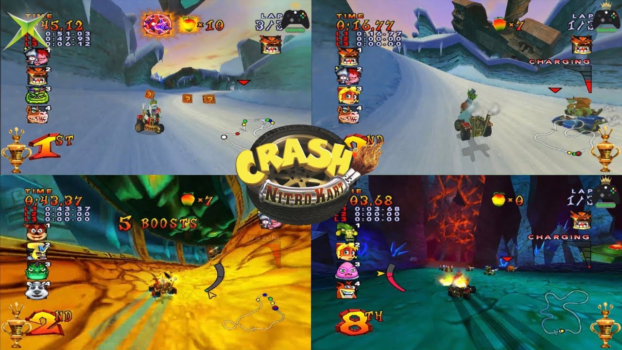 Crash Nitro Kart XBOX 101% Adventure Mode Part 5: Barin Trophies [Jan 27 2026]