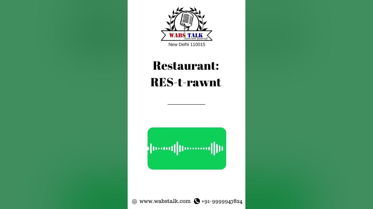 how-to-pronounce-restaurant-youtube