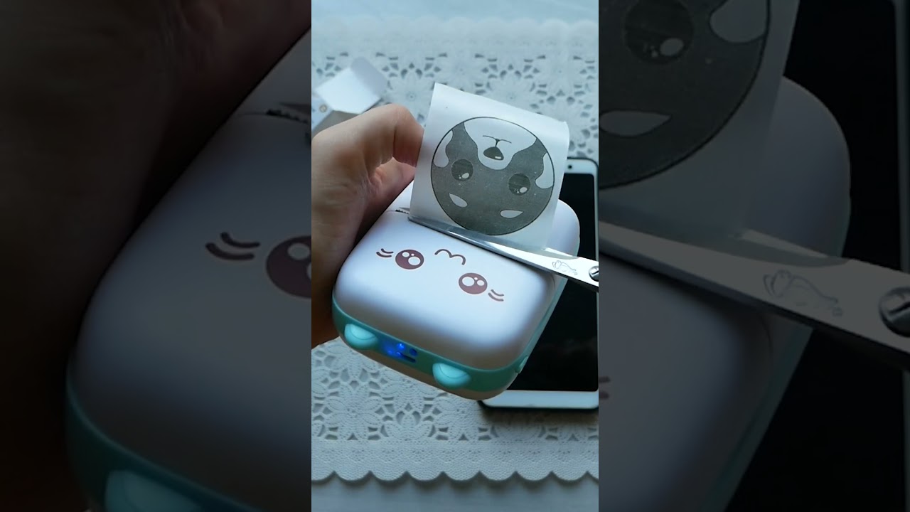 😍Transparent Stickers with Mini Printer ASMR  #miniprinter #stickers  #unboxing