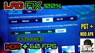 🔥HOW TO FIX LAG IN PUBG MOBILE🔥||PUBG LAG FIX😱|| HDR+60 FPS UNLOCKED🔥||BEST GFX TOOL( BEST SETTINGS) screenshot 3