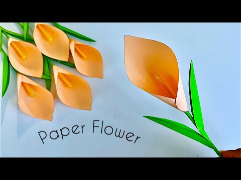 Cómo hacer Rosas o flores de papel / Ideas de artesanía de bricolaje para habitación