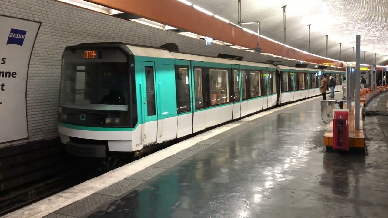 Les rames MF 88 de la ligne 7 bis du métro parisien