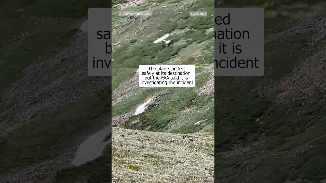 Small plane comes within feet of crashing into Colorado mountain Small plane comes within feet of crashing into Colorado mountain