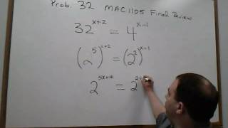 Prob 32 College Algebra Final Exam Review