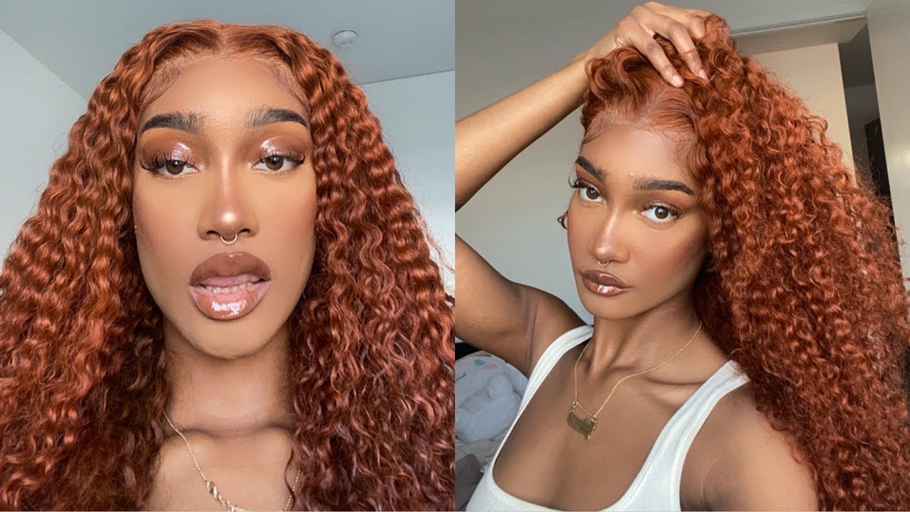 GINGER HAIR COLOR WATCH ME COLOR + INSTALL THIS LACE FRONT WIG ft
