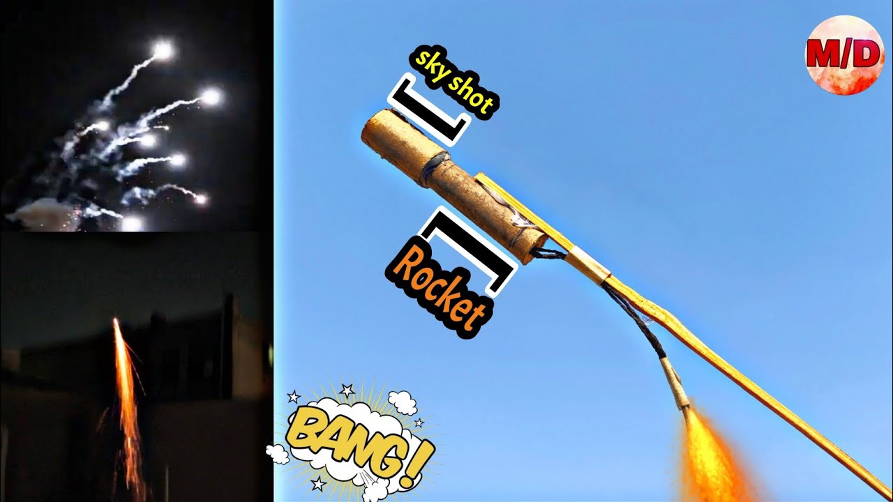 Rat Shot Rockets Skyshot Rocket l रॉकेट को बनाया स्काईशॉट l making sky shot rocket l how ...