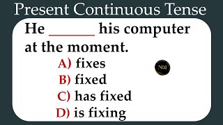 Present Continuous Tense Quiz 🔥| English Grammar Quiz | Can you score 20 / 20 | No.1 Quality English