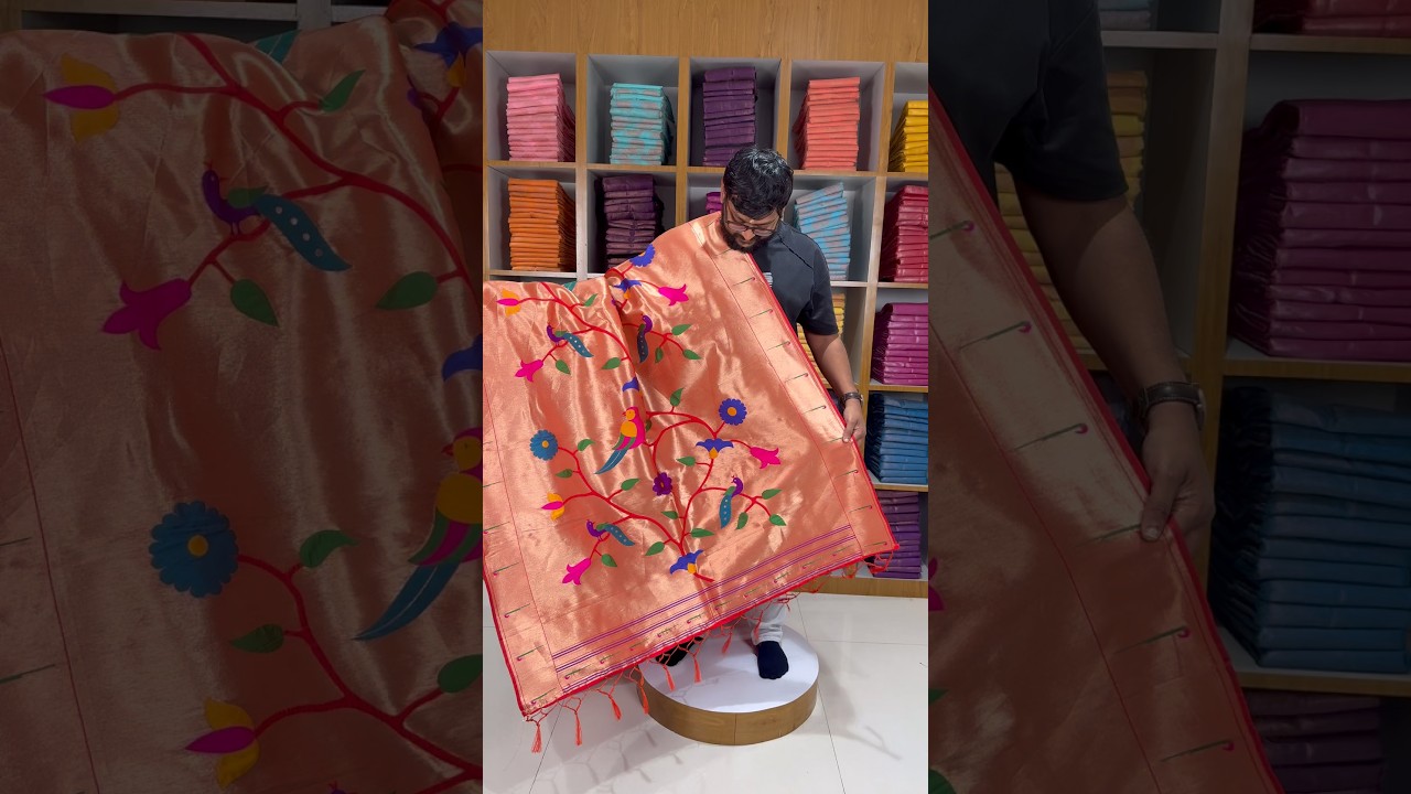 Paithani Jacquard Peacock (Mor) Jaal Dupatta