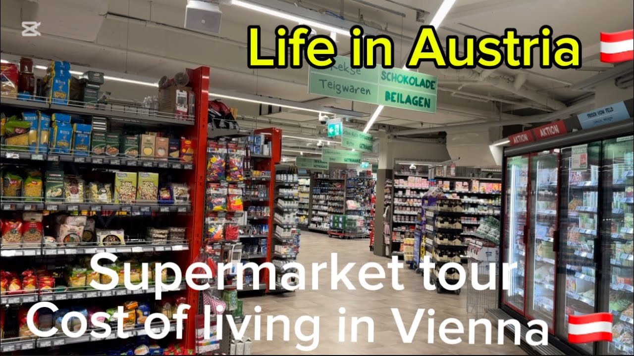 Cost of living Vienna | Market tour Austria | SPAR supermarket | cost of expenses 🇦🇹