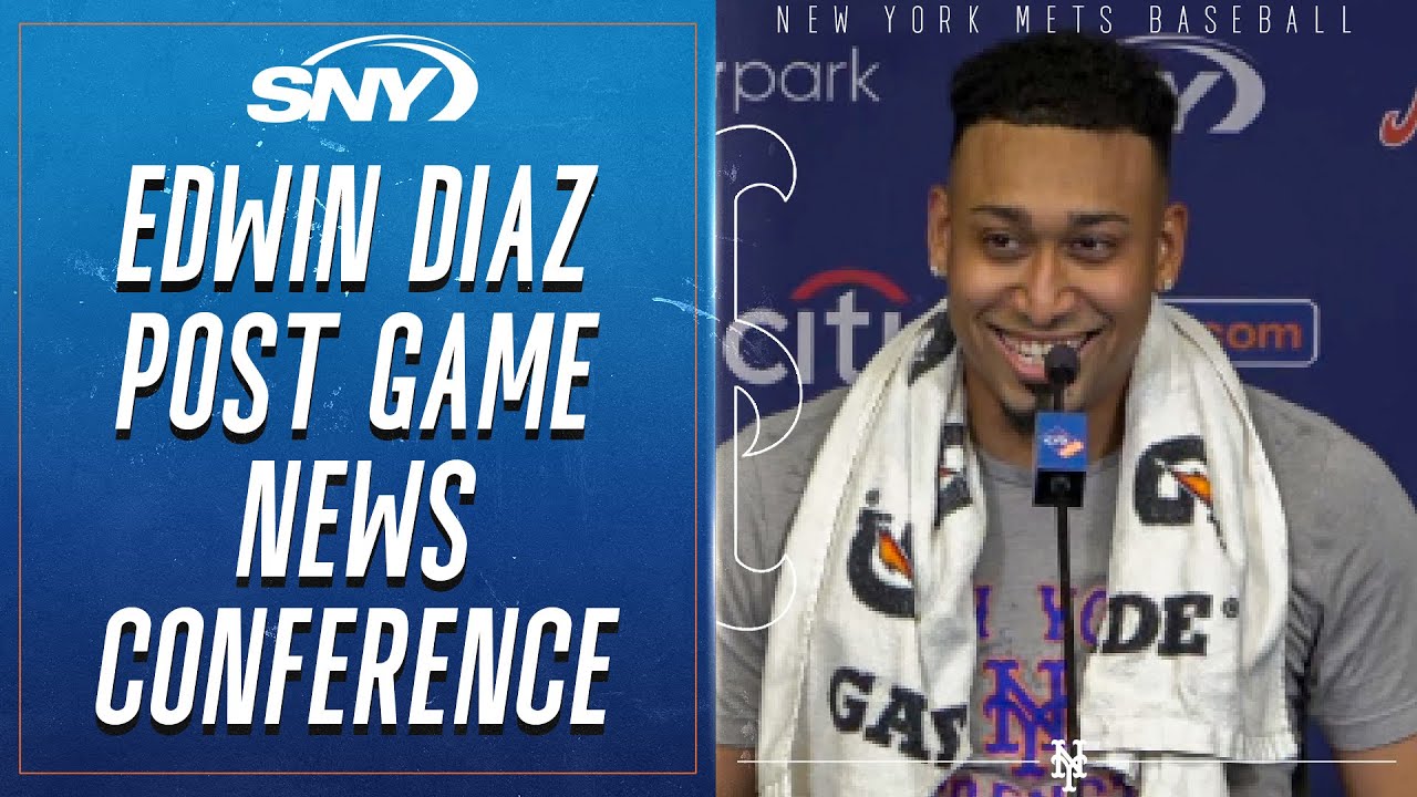 Edwin Diaz on hearing the trumpets in his return to the mound, striking