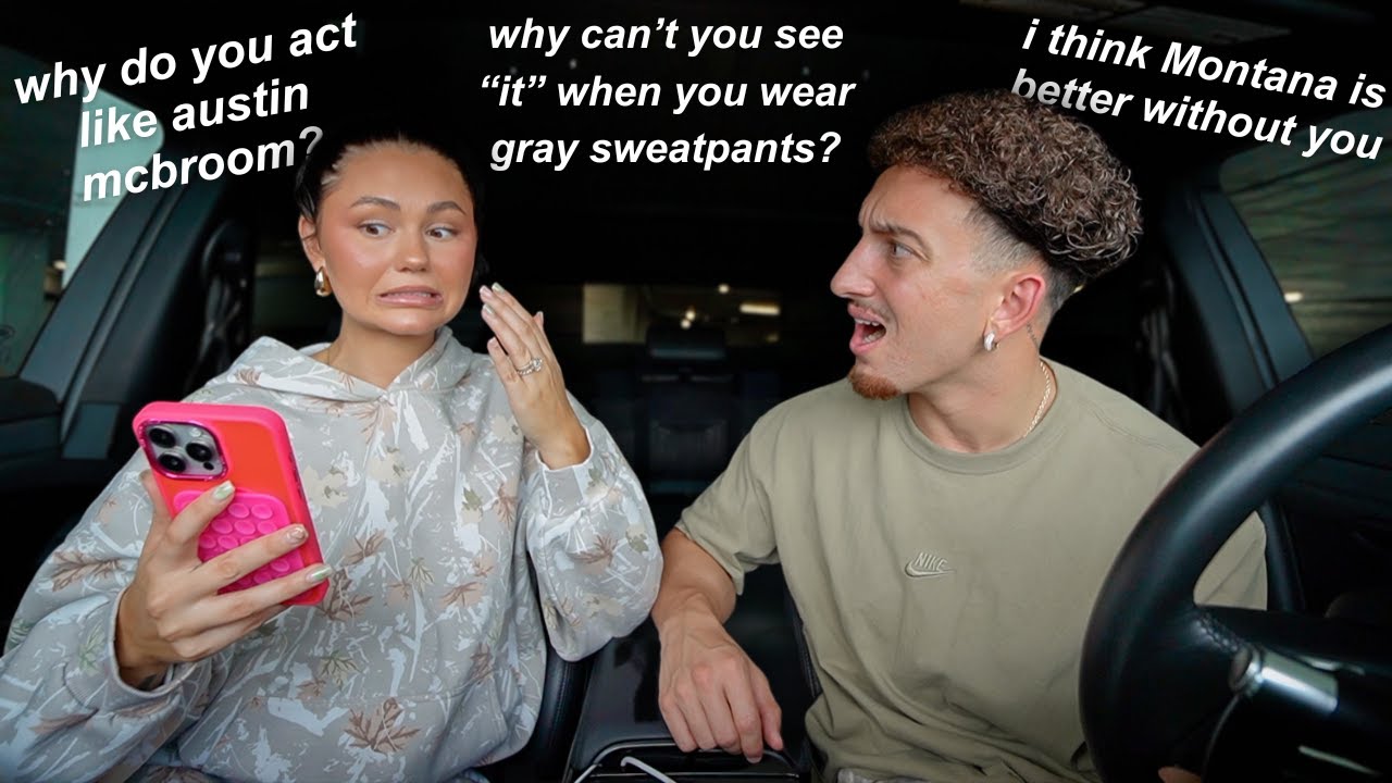 MAKING UP FAKE DISRESPECTFUL QUESTIONS TO SEE HOW MY HUSBAND REACTS!!