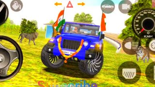 Dollar (song) Modified Mahindra blue Thar👿 || Indian cars simulator 3d || android gameplay