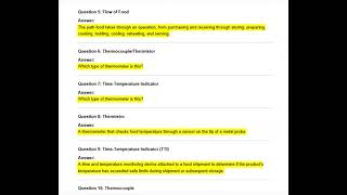 SERVSAFE CHAPTER 4 KEY TERMS EXAM QUESTIONSActual Qs and Ans - Expert-Verified Explanation