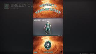 Destiny 2 Vendor Reset for April 28 2026 # #destiny2 #reset #renegades