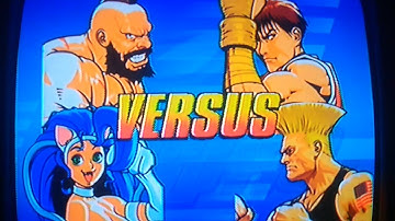 CAPCOM Fighting Evolution [PS2] - Zangief & Felicia vs Guy & Guile!