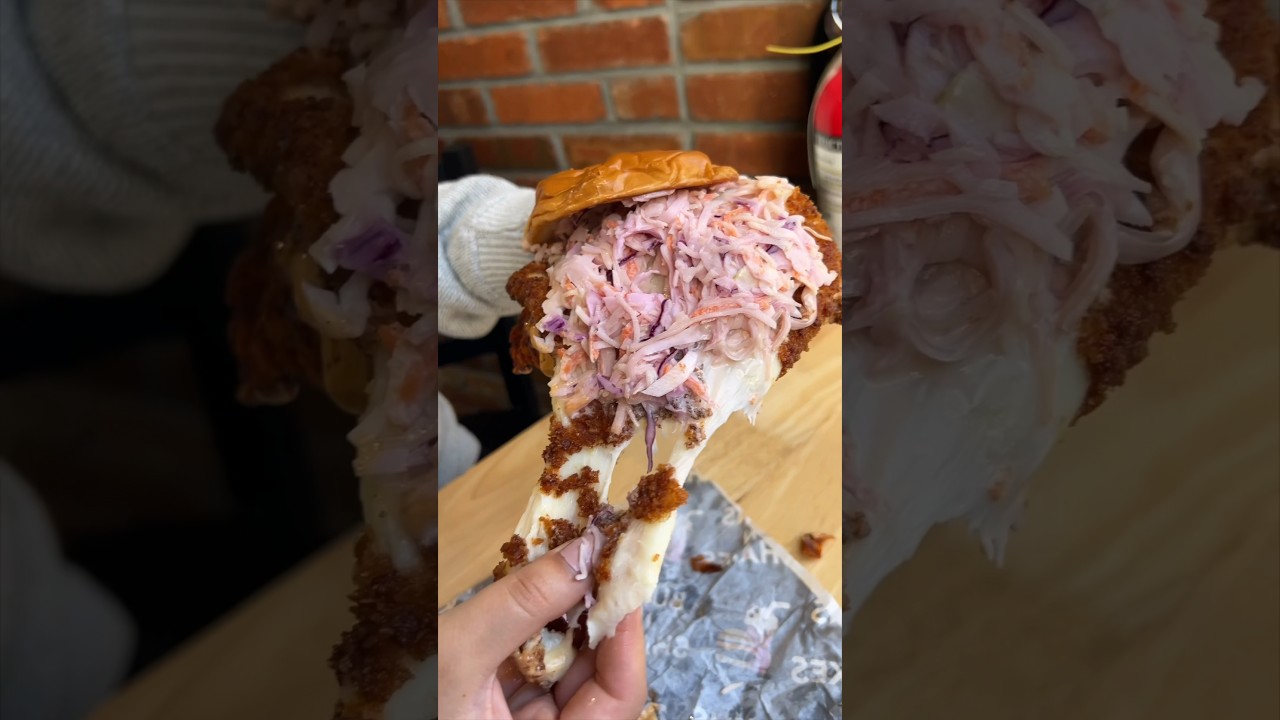 The CHICKMELT from Buns n Shakes in New Brunswick, New Jersey is INSANE! 🍗🧀🔥🤤 #DEVOURPOWER