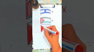 Drawing the flag of an Arab country🫡💛 drawing flag of Palestine | draw be next? #art#palestine