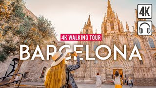 BARCELONA, Spain 4K Walking Tour - Captions &amp; Immersive Sound [4K Ultra HD/60fps]