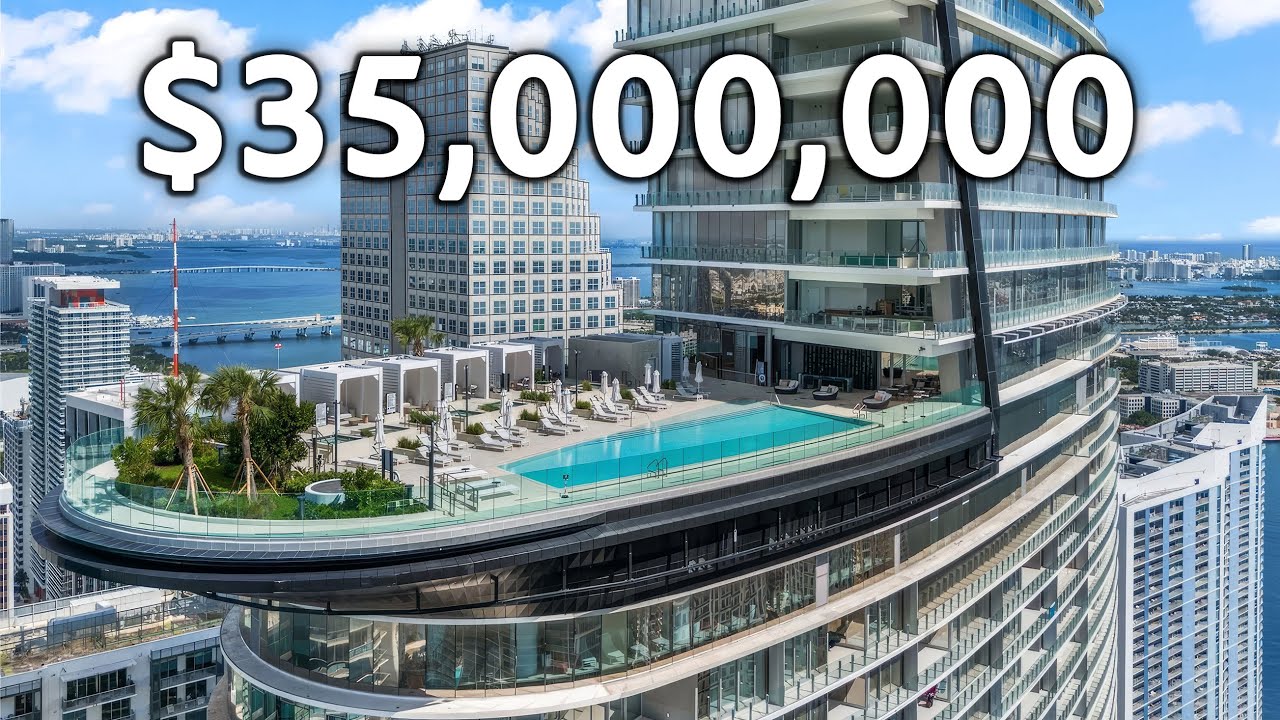 INSIDE a $35,000,000 ULTRA LUXURY PENTHOUSE AT THE ASTON MARTIN RESIDENCES IN MIAMI!