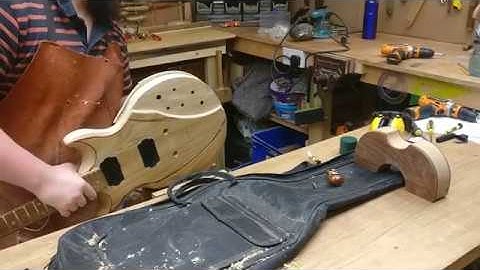 Homemade to Handmade - Rebuilding an Early Custom Guitar - Part 2 - Carving and Sanding to Shape