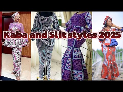KABA AND SLIT STYLES 2025||ANKARA FOR LADIES||KABA STYLES