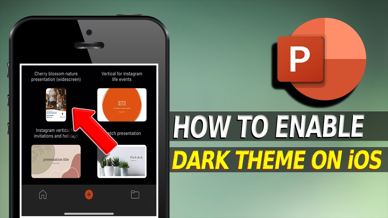 How to Enable Dark Theme on Microsoft Power Point | iPhone and iPad ...