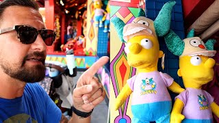 Playing Every Universal Studios Simpsons Land Carnival Game! | Prizes, Lunch \& Exploring Springfield