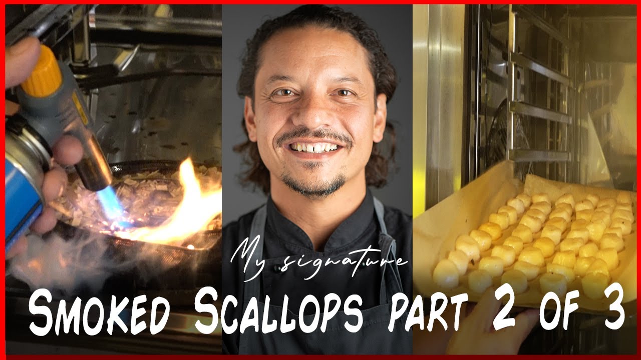 My signature cold smoked scallops (secret recipe), part 2 of 3
