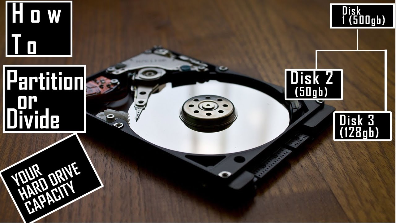 How to partition/divide your hard drive/ssd capacity on your pc windows ...