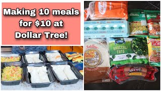 Emergency Grocery Budget Meals | How to Make 9 Meals for $10 | Dollar Tree Dinners