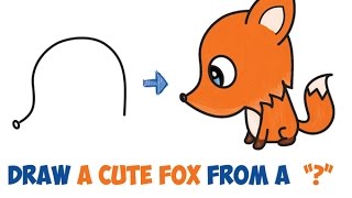 How To Draw A Kawaii Fox In 6 Steps - Draw Easy