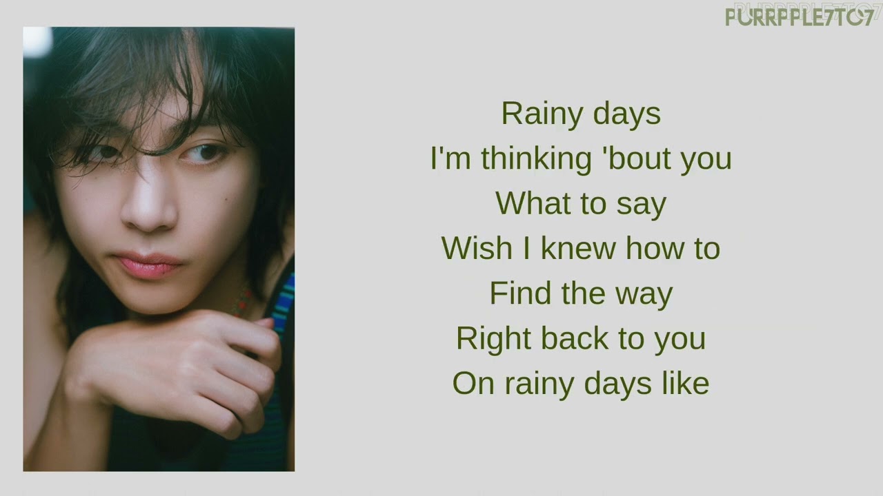 V Rainy Days Easy Lyrics 