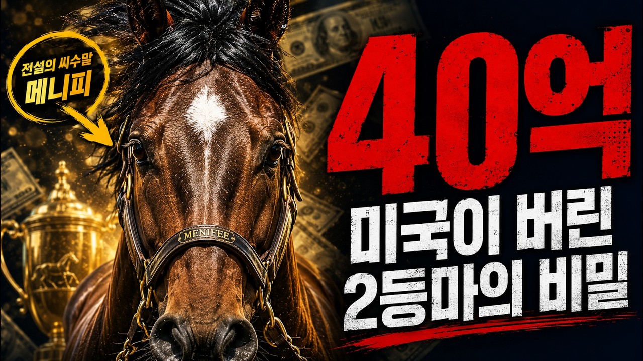40억 도박의 결말 — 미국의 2등마가 한국 황제가 된 이야기 [메니피 1편]#메니피 #경마 #말혈통 #한국경마 #피는강물처럼흐른다 #씨수말 #서러브렛 #경주마 #마사회 #경마다큐