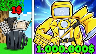 Sầu Riêng COMPUTER MAN 1$ Vs 1.000.000$ Trong Minecraft