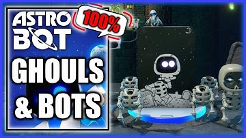 Astro Bot - Ghouls & Bots 100% - All Bots & Puzzle Pieces (All Collectible Locations)