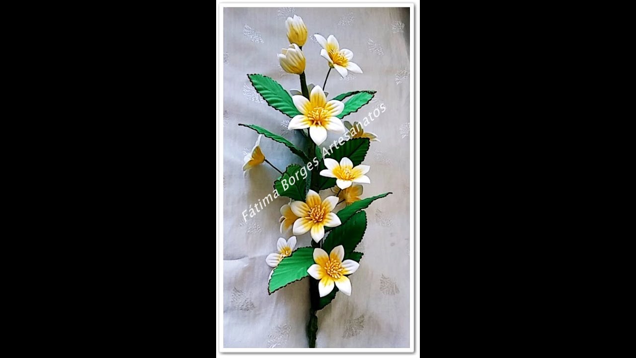 DIY- Flor Jasmim em Eva (Passo a Passo)