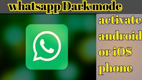Whatsapp Dark mode activate on android & ios phone ||