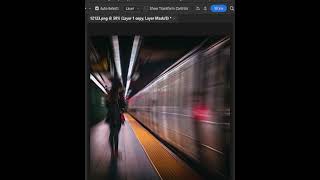 how to move standing train with help of radial blur tool in photoshop 2024