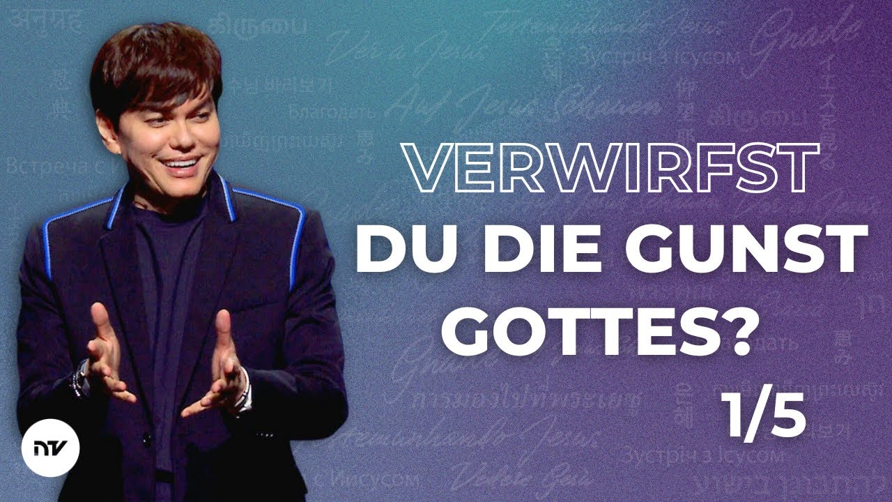Verwirfst du die Gunst Gottes? 1/5 I Joseph Prince I New Creation TV Deutsch