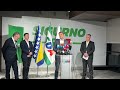 Obraćanje Bakira Izetbegovića nakon sjednice Predsjedništva SDA