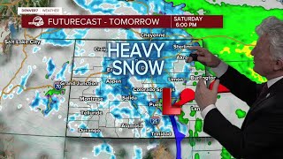 Heavy snow expected by Saturday afternoon, with more expected further north