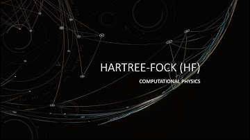 Hartree Fock method: Introduction.