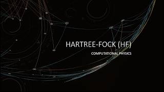 Hartree Fock method: Introduction.