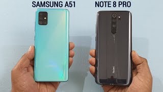 Samsung A51 vs Redmi Note 8 Pro | Speed Test | Camera Test