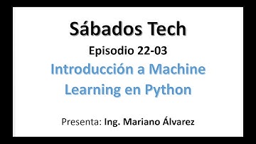 Intro Machine Learning en Python