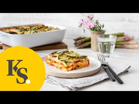 Weisser Spargel mit Sauce-Hollandaise vegan. 
